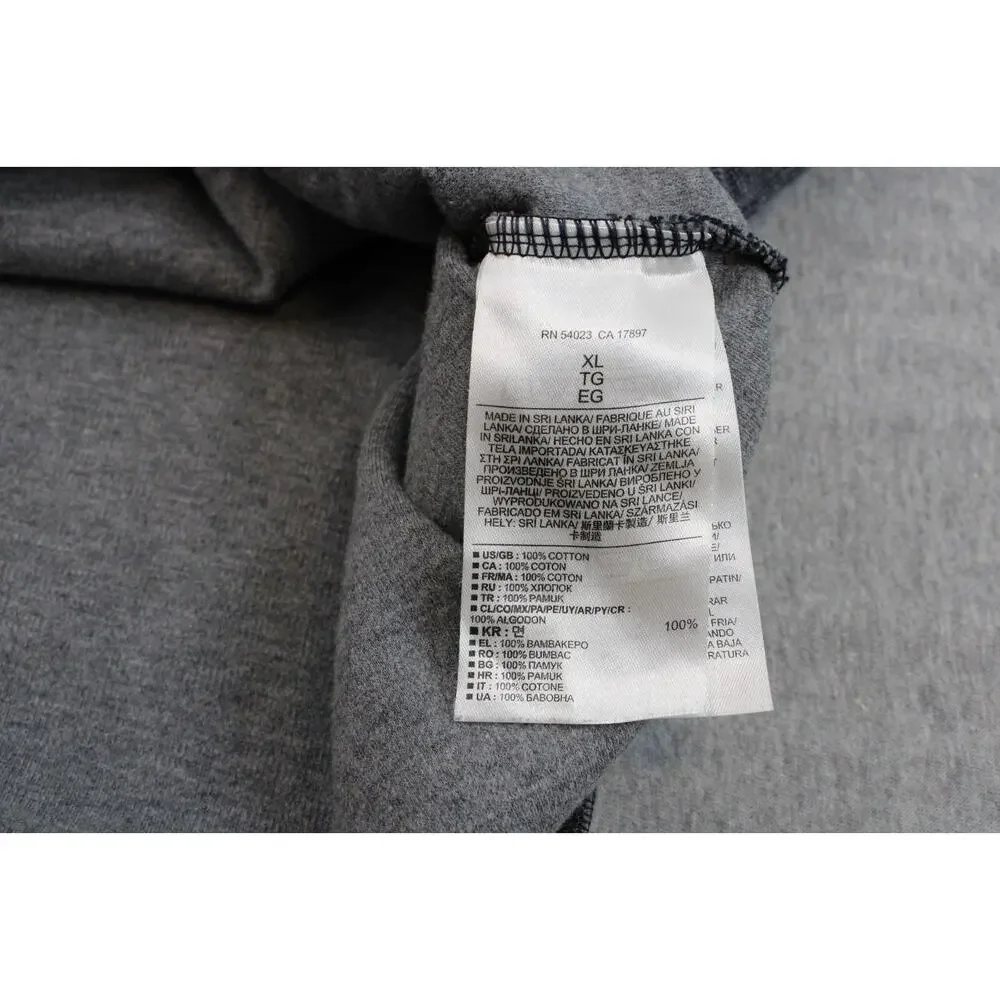 Banana Republic Sweater Mens XL Gray 100% Cotton‎ 1/4 Zip Long Sleeve Pullover